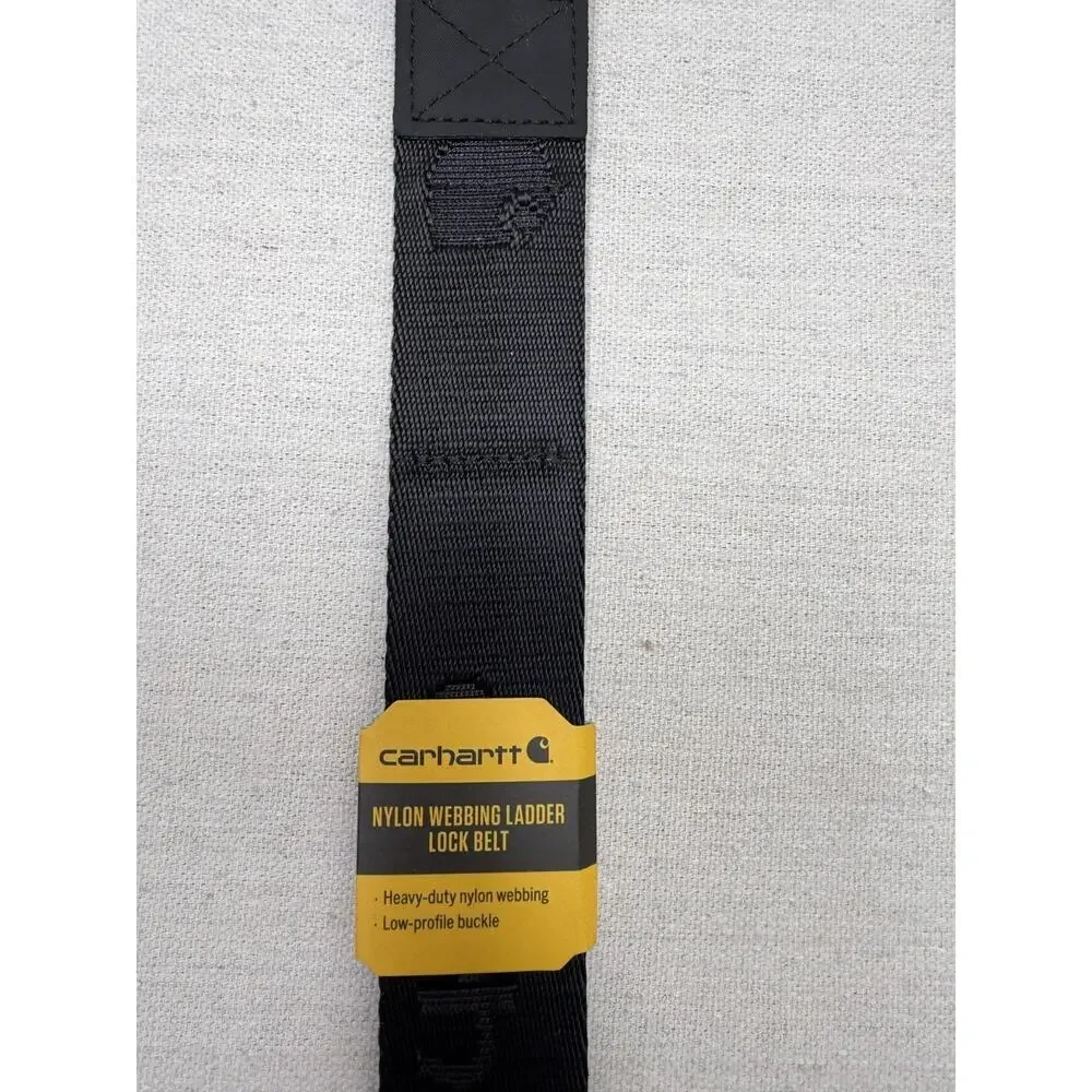NEW Carhartt Nylon Webbing Ladder Lock Belt – Black Size XL Heavy Duty